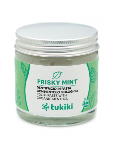 Dentifricio Frisky Mint in Pasta Biologico.
Brand Tukiki.