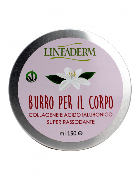 Burro per il Corpo al Collagene e Acido Ialuronico Super Rassodante.
Brand Linfaderm.