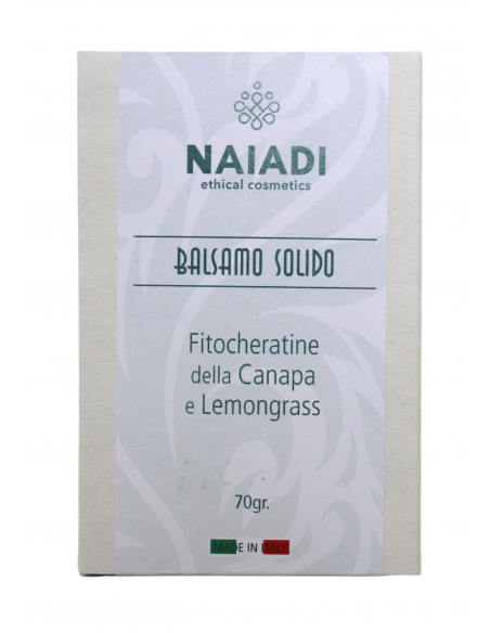 Naiadi Balsamo Solido Canapa e Lemongrass Idee dalla Natura Shop.