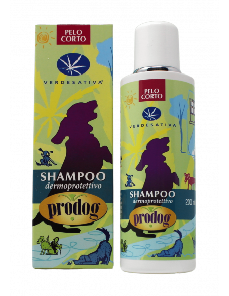 Shampoo per Cani Dermoprotettivo Pelo Corto Prodog.
Brand Verdesativa.